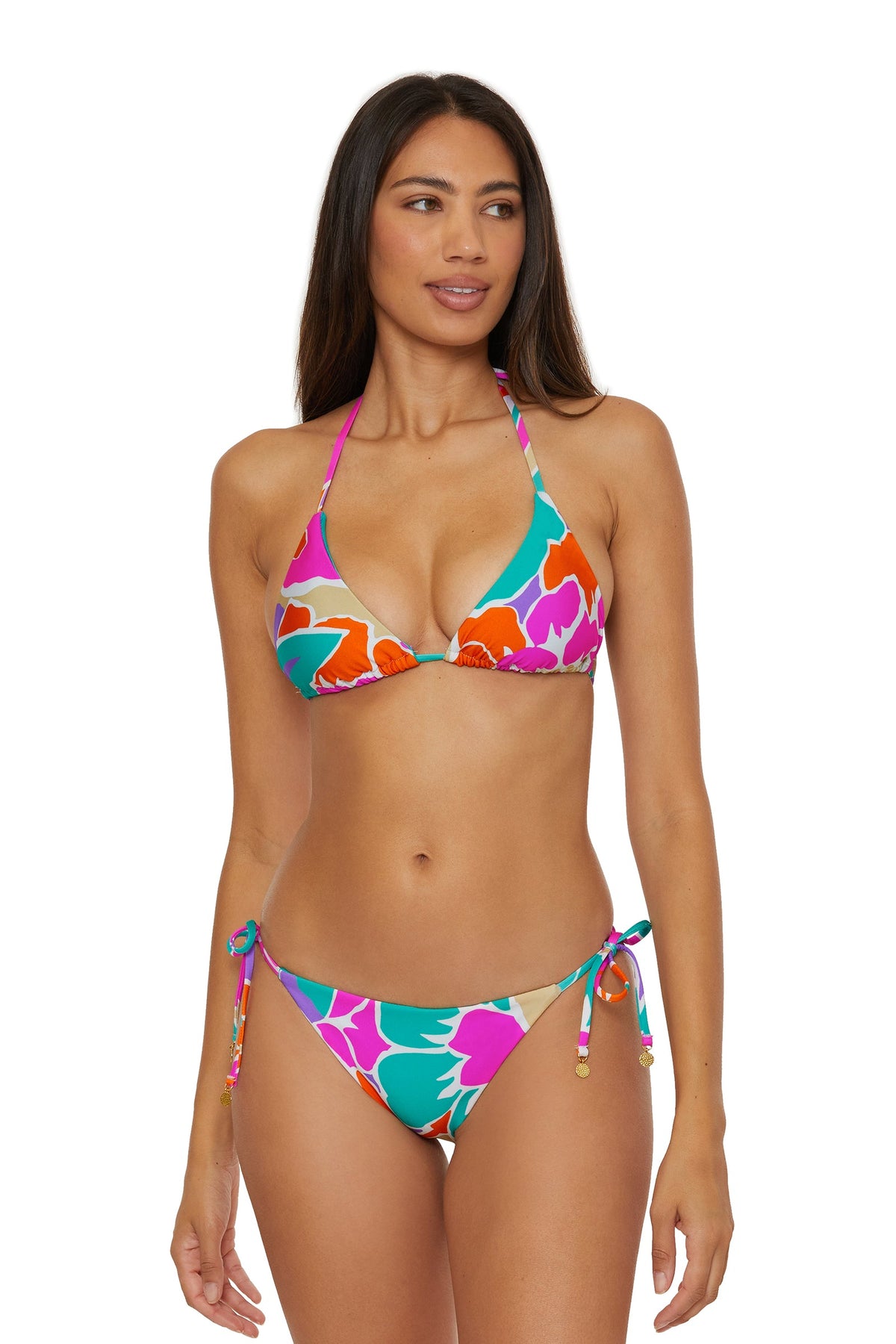 Tie Side Hipster Swim Bottom - Amalfi