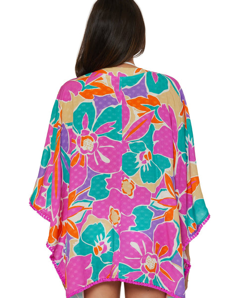 Kimono Swim Cover-Up - Amalfi