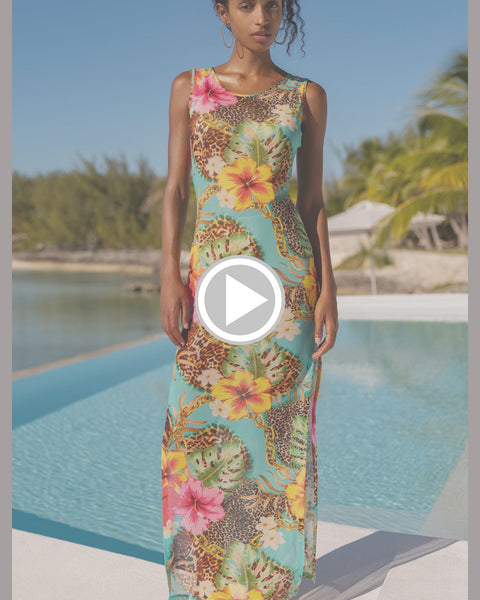 VISIONS OF PARADISE - Maxi Tank Dress • Multicolor